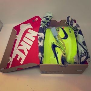 OFF-WHITE x Air-Force 1 Low ‘Volt’ 100% Authentic